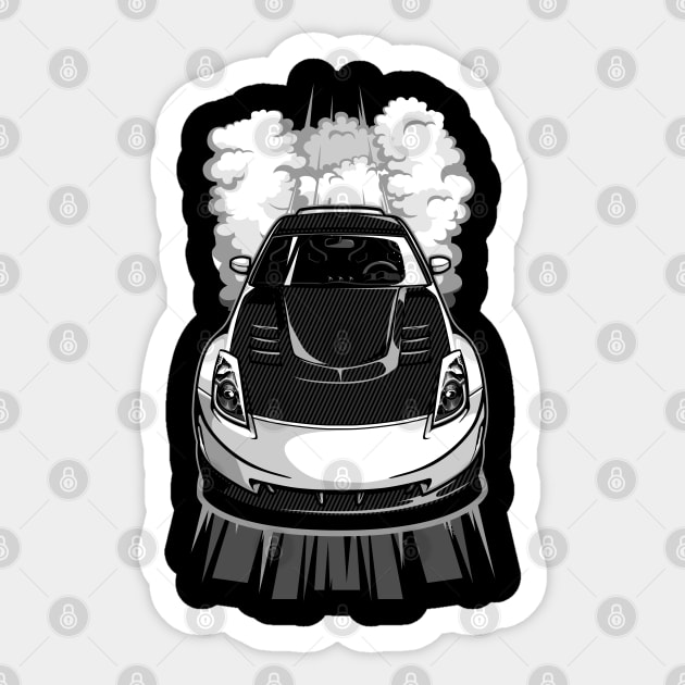 Nissan 350z Burnout Sticker by JDMAPEX